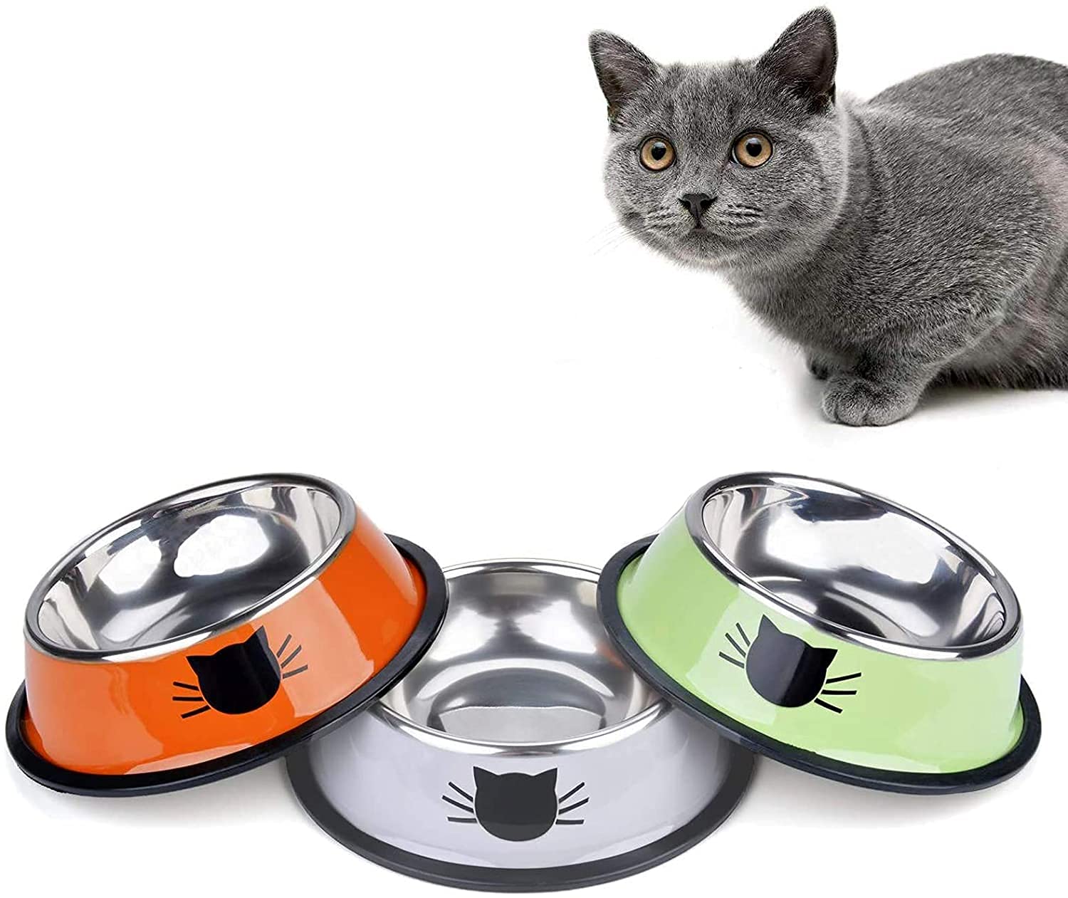 Mumoo BearStainless Steel Cat Bowl Pet Bowl