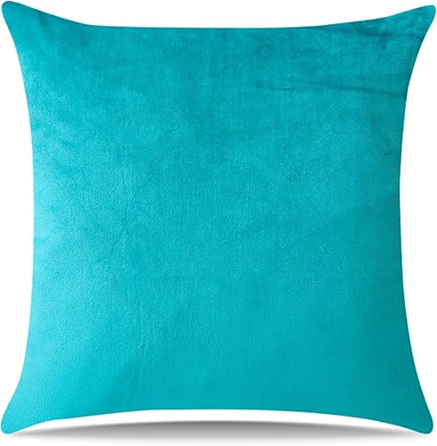 Miniatura 9 de Artscope Fundas de Almohada de Terciopelo de Lujo Súper Suaves Decorativas Cuadradas Fundas de Cojín para Sofá Sillón Dormitorio Decoración de