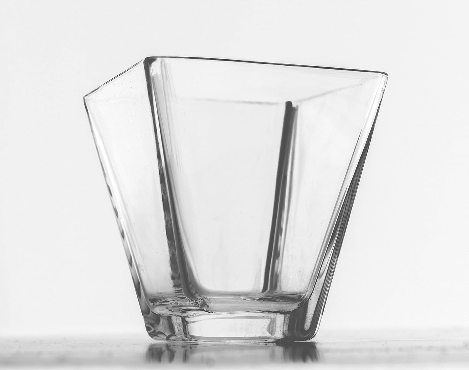 Barski Glass -Set of 6 - Square - Dessert - Bowl Set - 3.5 oz. - Classic Clear - for Fruit - Sorbet - Ice Cream - Candy - Chocolate - Made in Europe