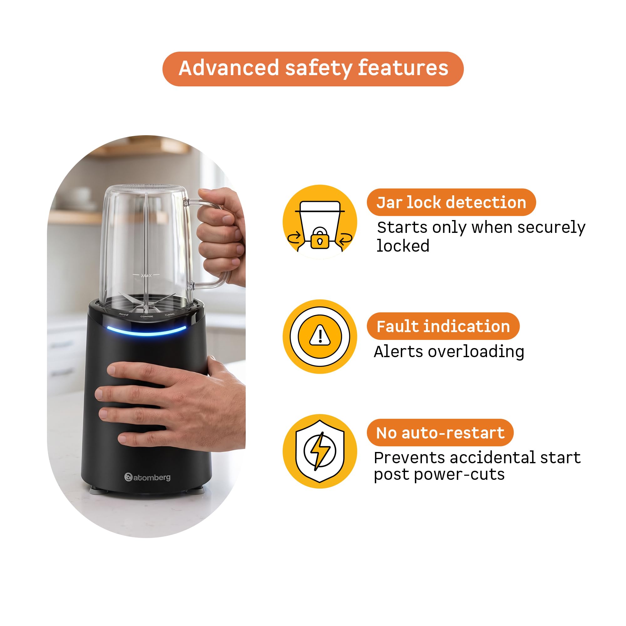 Atomberg Zephyr 3J Nutri Blender - Make Healthy Smoothies! -7 Atomberg Zephyr 3J Nutri Blender - Make Healthy Smoothies! -7