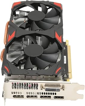 RX 580 Graphics Card, 256Bit 8GB GDDR5 1244/7000MHz PCI Express 3.0 Gaming GPU Graphics Card, Support 8K, HDMI DPx3 DVI with Dual Fans for Office and PC Gaming