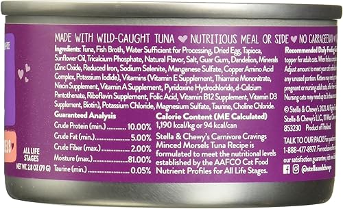 Miniatura 2 de Stella & Chewy's Carnivore Cravings - Latas picadas de bocados picados, sin granos, comida húmeda rica en proteínas para gatos, receta de pollo y