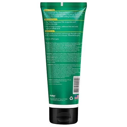 Miniatura 3 de Hi-Pro-Pac Champú y máscara para el cabello con aceite de menta y árbol de té australiano (paquete de 3)  1 champú para el cuidado del cuero