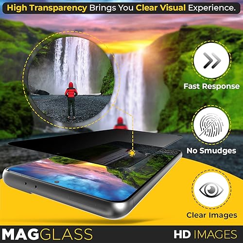 Miniatura 7 de magglass Samsung S21 FE Protector de pantalla de vidrio templado (privacidad)