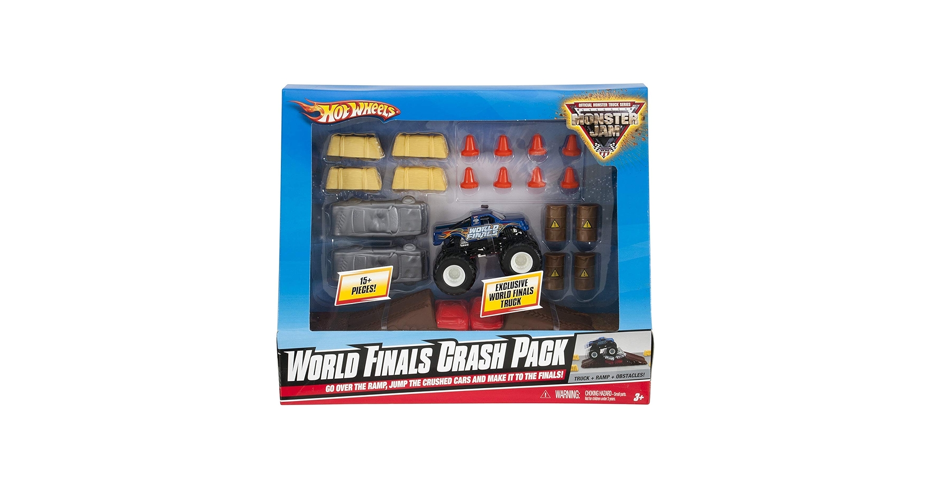 Amazon.com: Hot Wheels Monster Jam World Finals Crash Pack