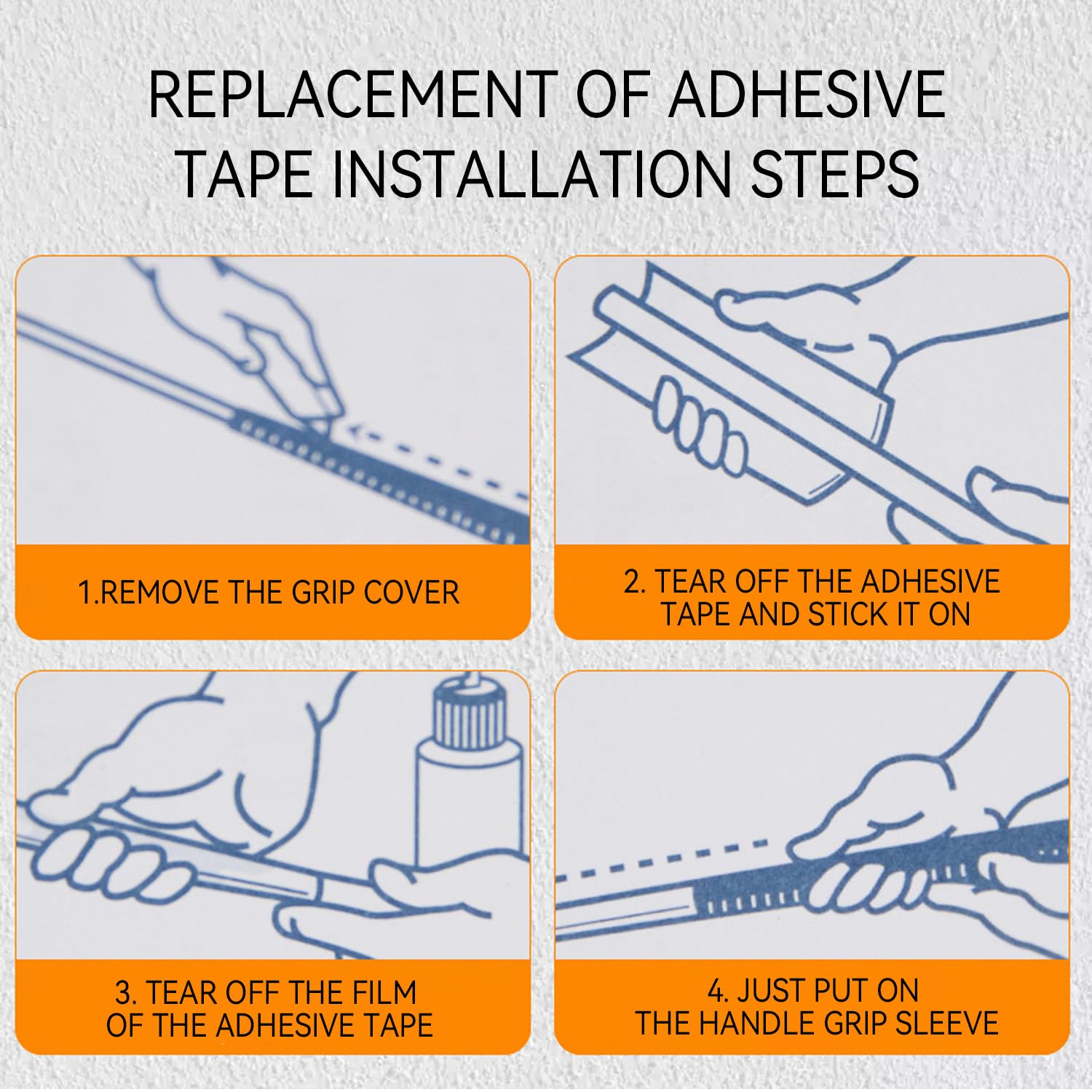 Golf Club Grip Tape 26 Pièces, Anti-Ruth Adhesive Ruban, Grip Biker Set, Golf Equipment