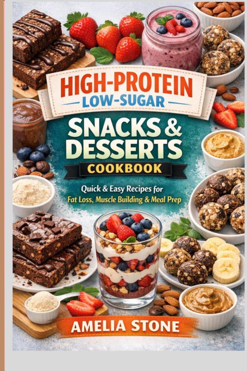 High-Protein Low-Sugar Snacks & Desserts Cookbook: Quick & Easy Recipes for Fat Loss, Muscle Building & Meal Prep