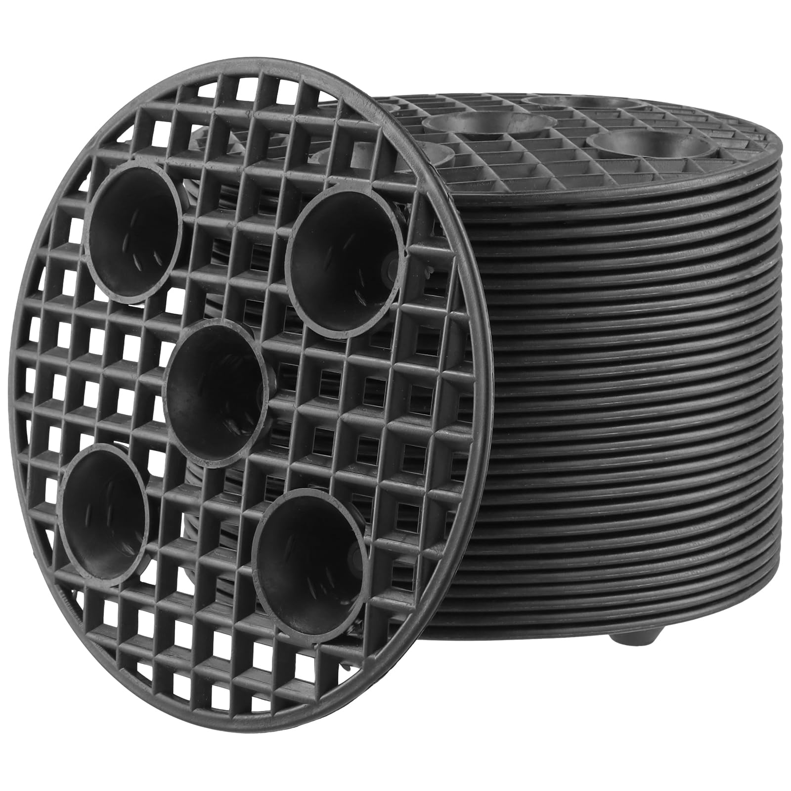 Soucoupes rondes en plastique pour protéger vos parquets et sublimer vos plantes de balcon