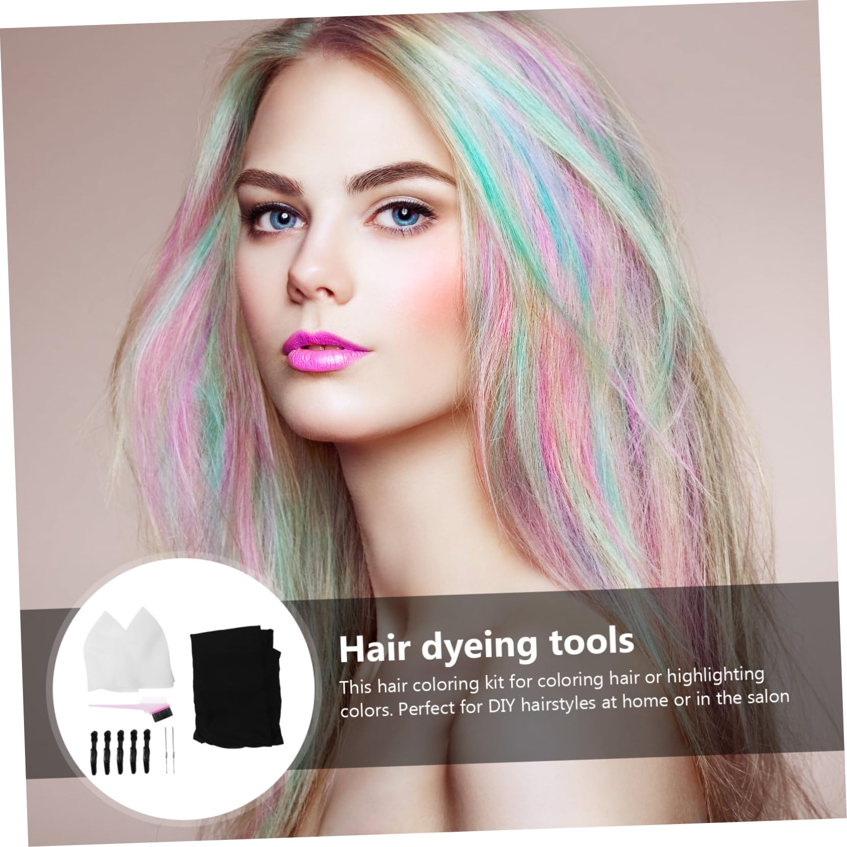 PACKOVE Haarfärbeset 11 Stück Silikon Highlights Kappe Mit Häkelnadel Friseurzubehör Für Selbstgemacht Haarfärbung Zuhause Und Salon