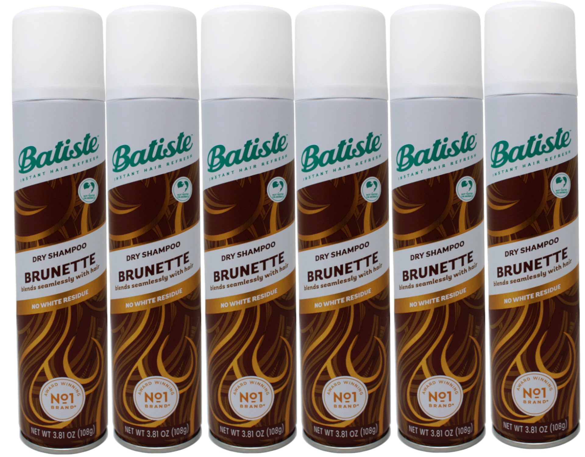 Batiste Shampoo Dry Medium Brunette 6.73 Ounce (199ml) (6 Pack)