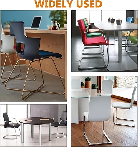 Miniatura 7 de 20 protectores de pies para muebles de 0.551 in, protectores de suelo de taburete de bar, puntas rectangulares antideslizantes para patas, tapas