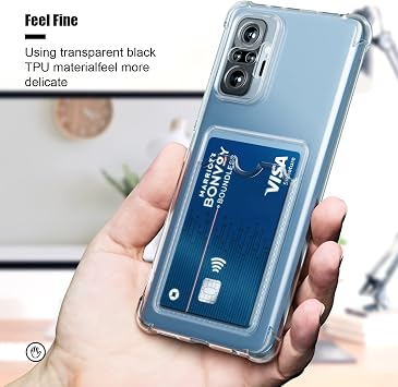 Huawei P30 Lite İle Uyumlu Yüksek Kalite Özel Kartlıklı Şeffaf Telefon Kılıfı – Arka Cepli Cüzdanlı Silikon Koruyucu Kapak, Darbe Emici Esnek TPU, Günlük Kullanıma Uygun SZR03