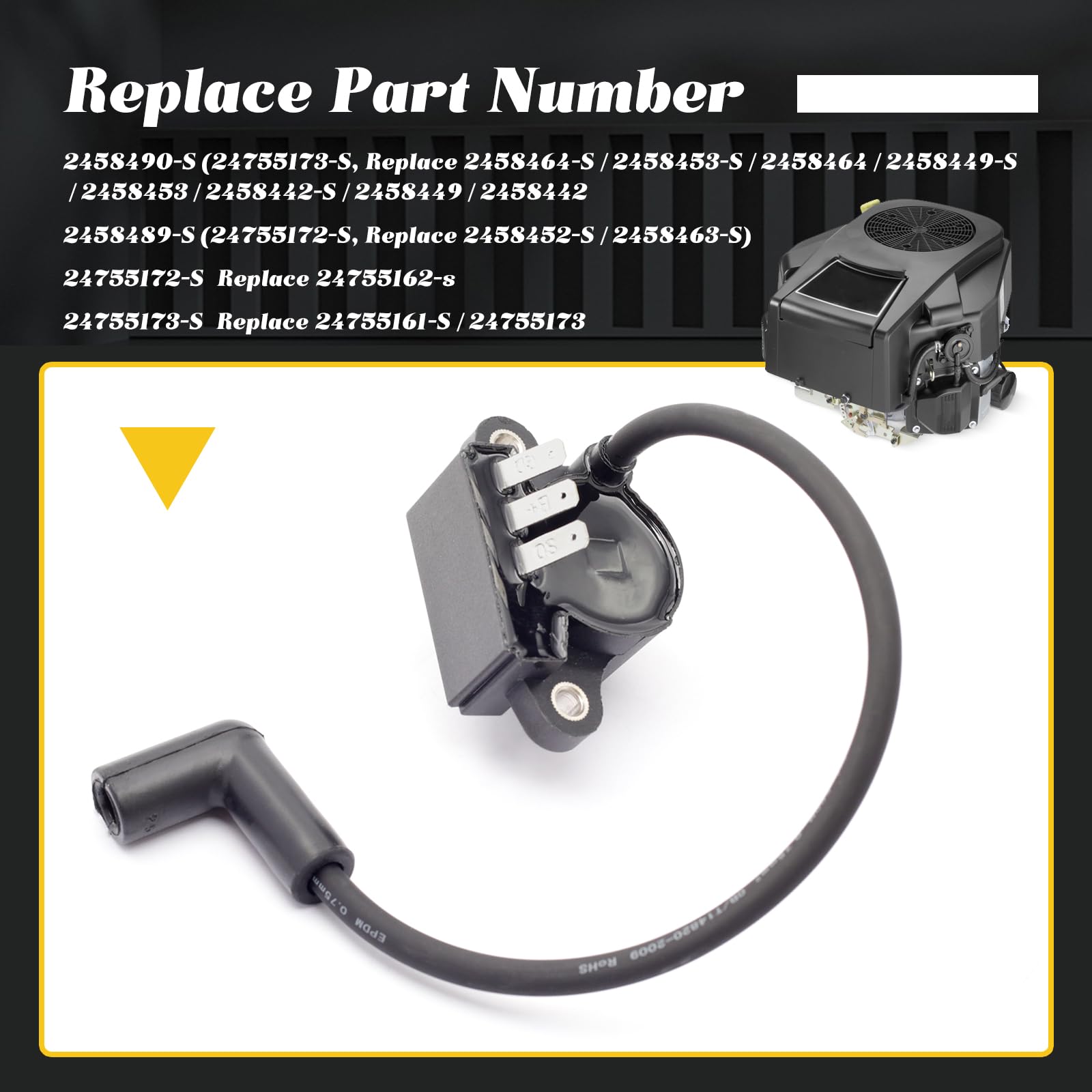 【ketrketr】SONY Full HDKDL-55W900A ENGINERUN 298968 Ignition Coil Module Magneto Compatible