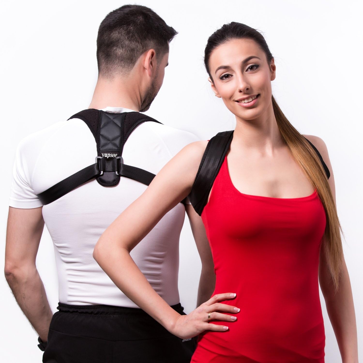 Posture Corrector Women Men. Relief Upper Back Neck and Shoulders Pain. Effective Clavicle Support Brace. Adjustable. Best Comfortable Invisible to Wear by Yupsee