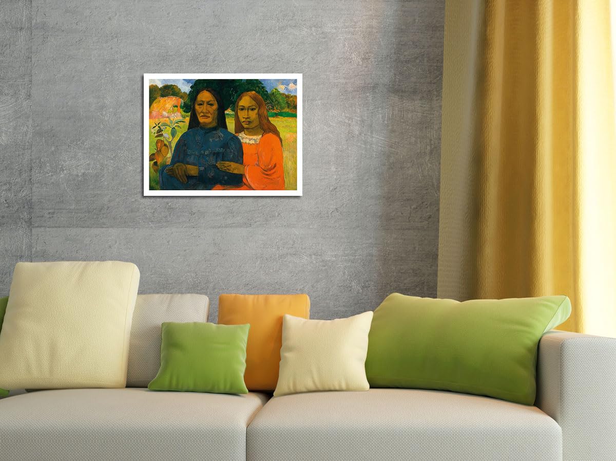 Amazon.com: Two Women - Tahiti - From an Original Color Painting 