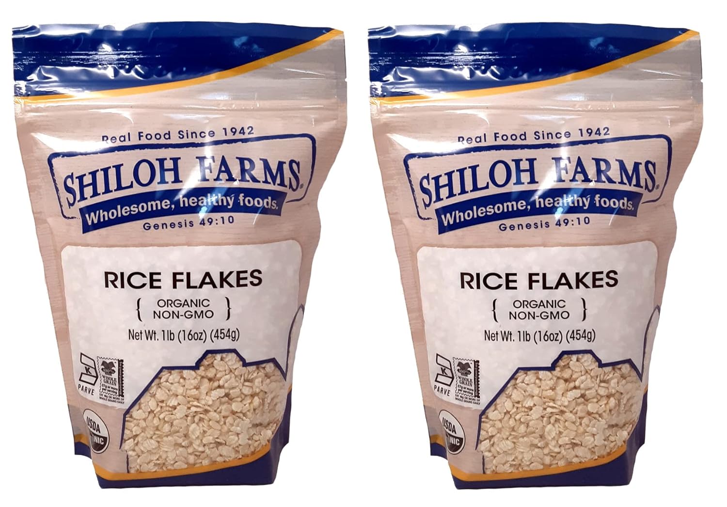Shiloh Farms Organic Brown Rice Flakes 16 Ounce Bag