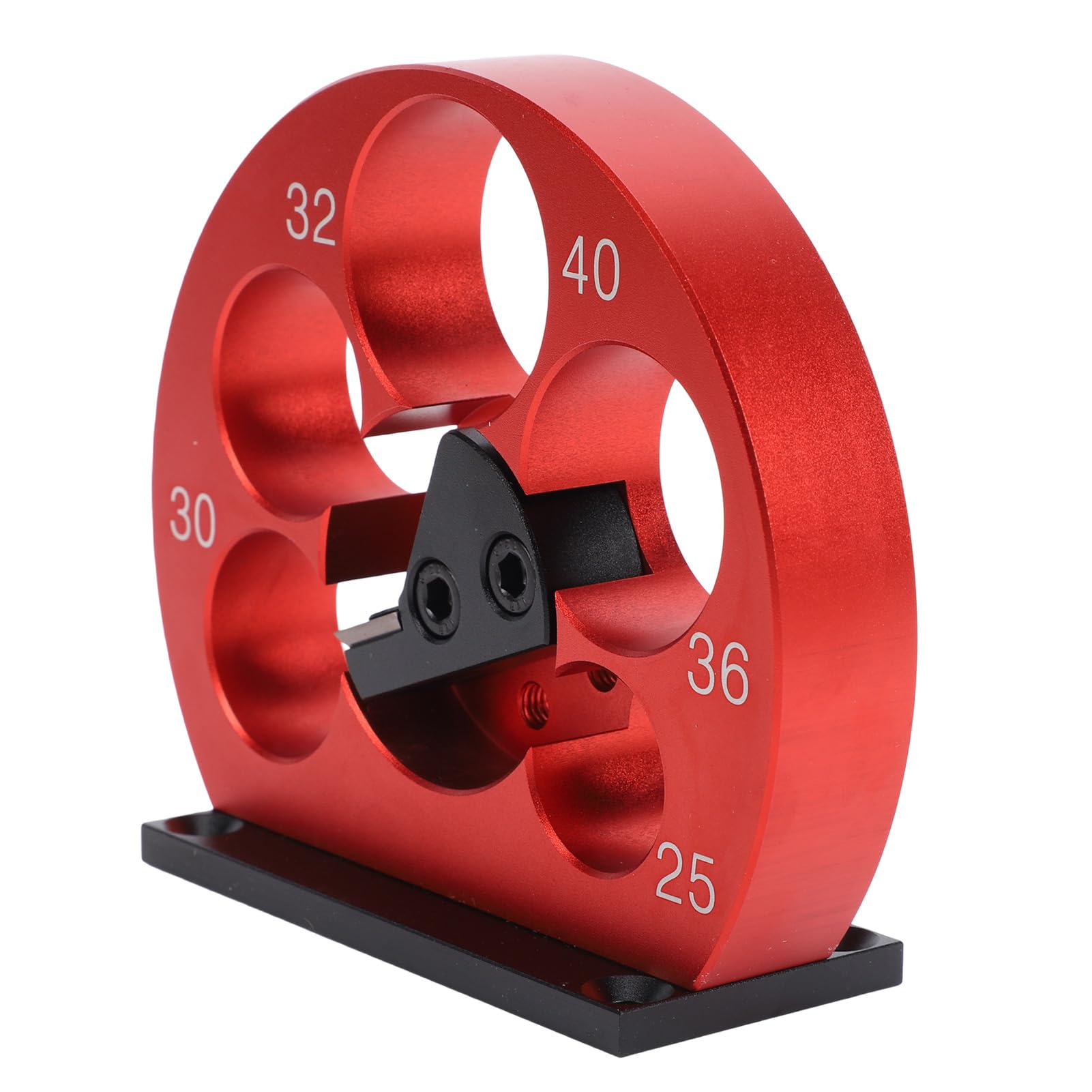 Kit Jig di Fabbricazione di Tasselli, Taglierina Portatile in Lega di Alluminio per Progetti di Falegnameria, 5 Fori 25-40mm