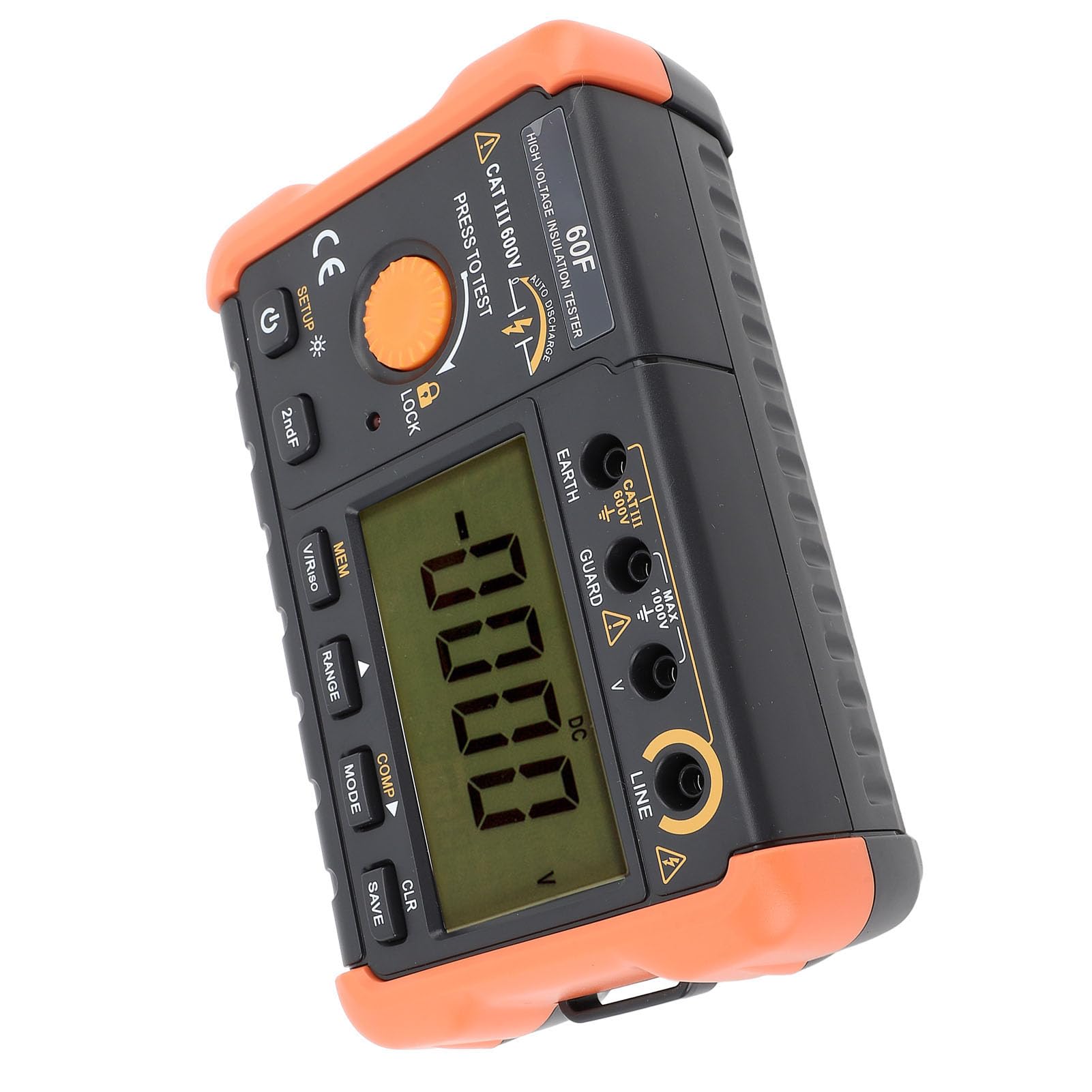 FTVOGUE Tester Izolacji Megaomomierz 50 V do 2500 V Miernik Rezystancji Izolacji z PI DAR COMP 1,3 MA Prąd Zwarciowy Test Napięcia AC DC dla Elektryków Konserwacja