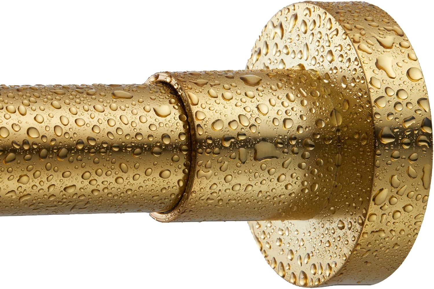 ENOVOWANT Gold Tension Shower Curtain Rod - 42 to 72 inch Adjustable, Spring Tension Shower Rods for Bathroom, Premium Steel, Gold 42-72 Inch Gold