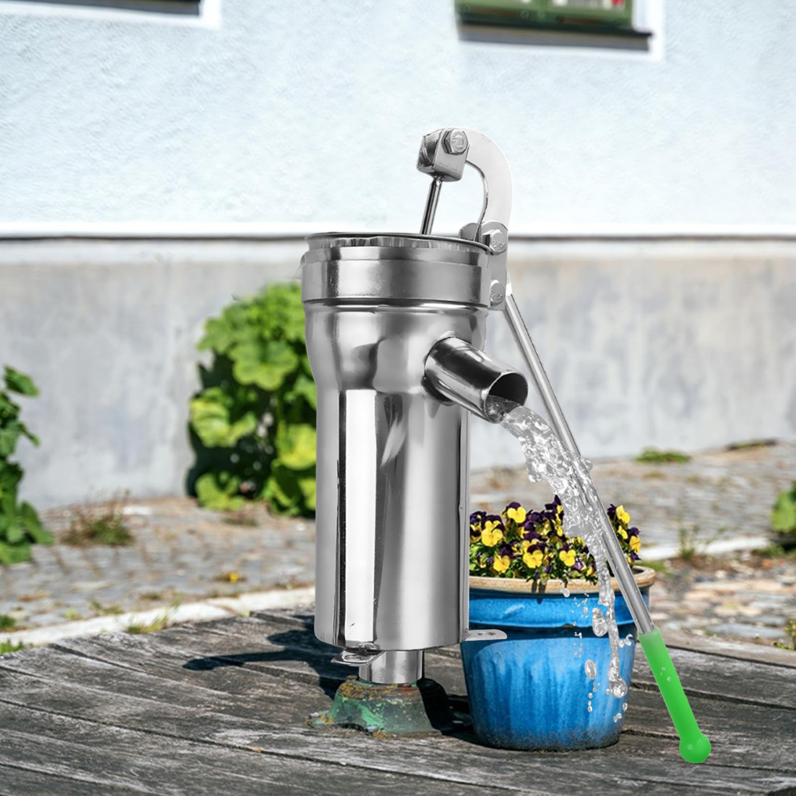 Pompa a mano per pozzo - Pompa a manuale per esterni, pompaggio manuale | delle acque sotterranee | Strumento di pompaggio per pozzo profondo in acciaio inossidabile per irrigazione di