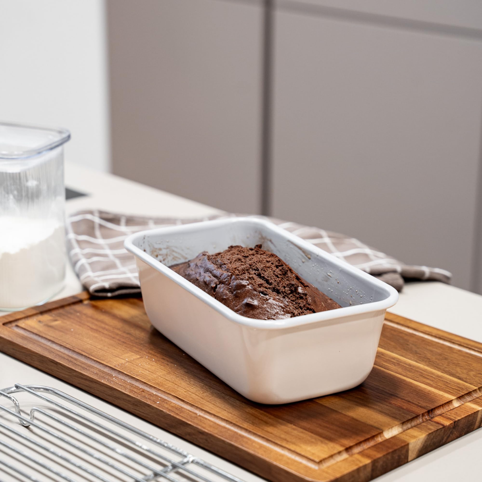 Zoha Backform Set Keramikbeschichtun - 3-teilig Backformen Set Aluminium, Kuchenformen Set rechteckig quadratisch rund - Antihaft Kuchenform Set bis 290°C, Cake Form spülmaschinenfest & PFAS-frei