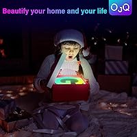 Vista 6 de OJQ Letras LED Iluminadas con Música Sincronizada de Letras del Alfabeto Coloridas - Luz de Dormitorio con Cambio de Color - Regalos de Cumpleaños