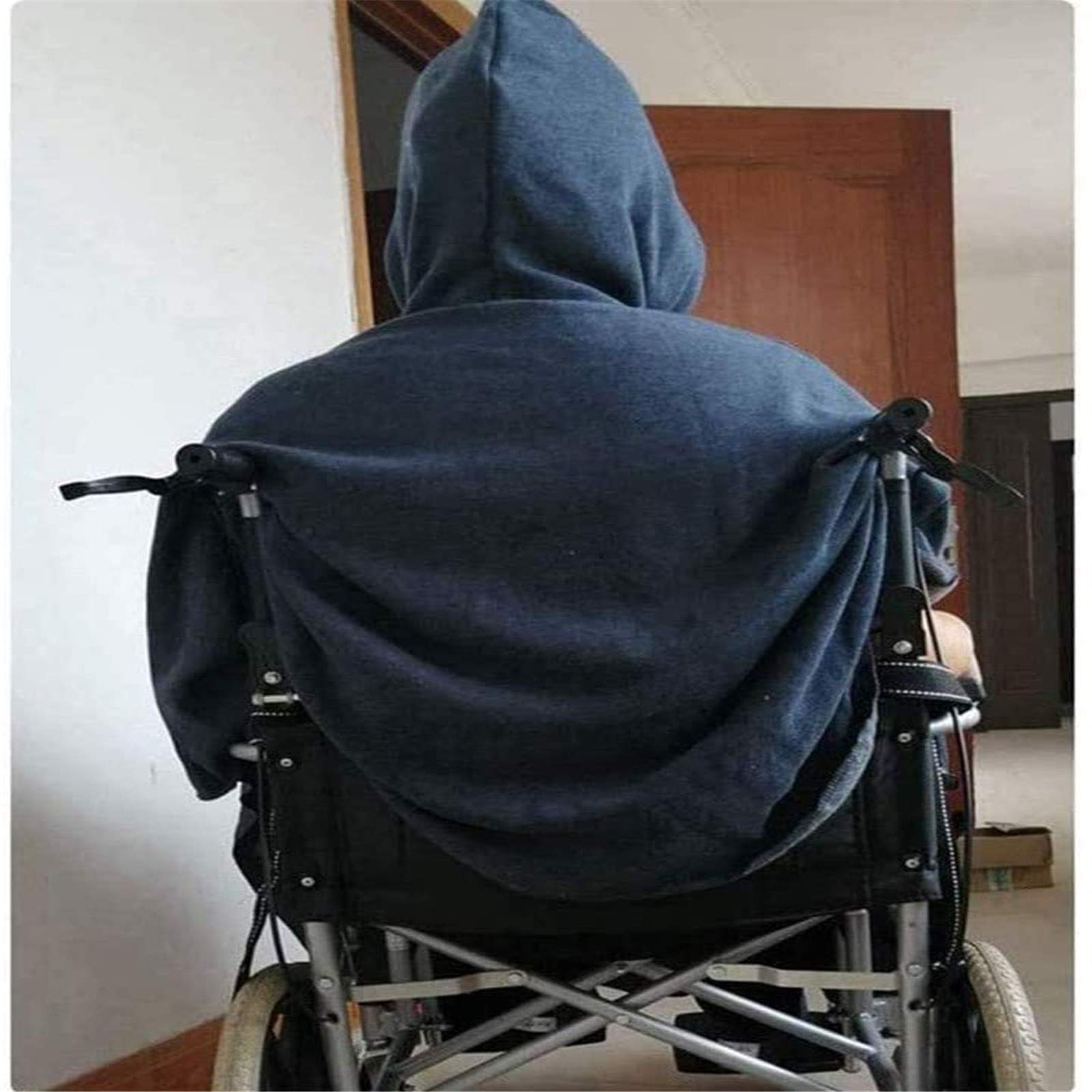 Capa para Silla de Ruedas, Manta para Silla de Ruedas, cómoda Funda para Silla de Ruedas, Chal de Terciopelo, Ropa Gruesa, Capa para Silla de Ruedas para Salir en otoño