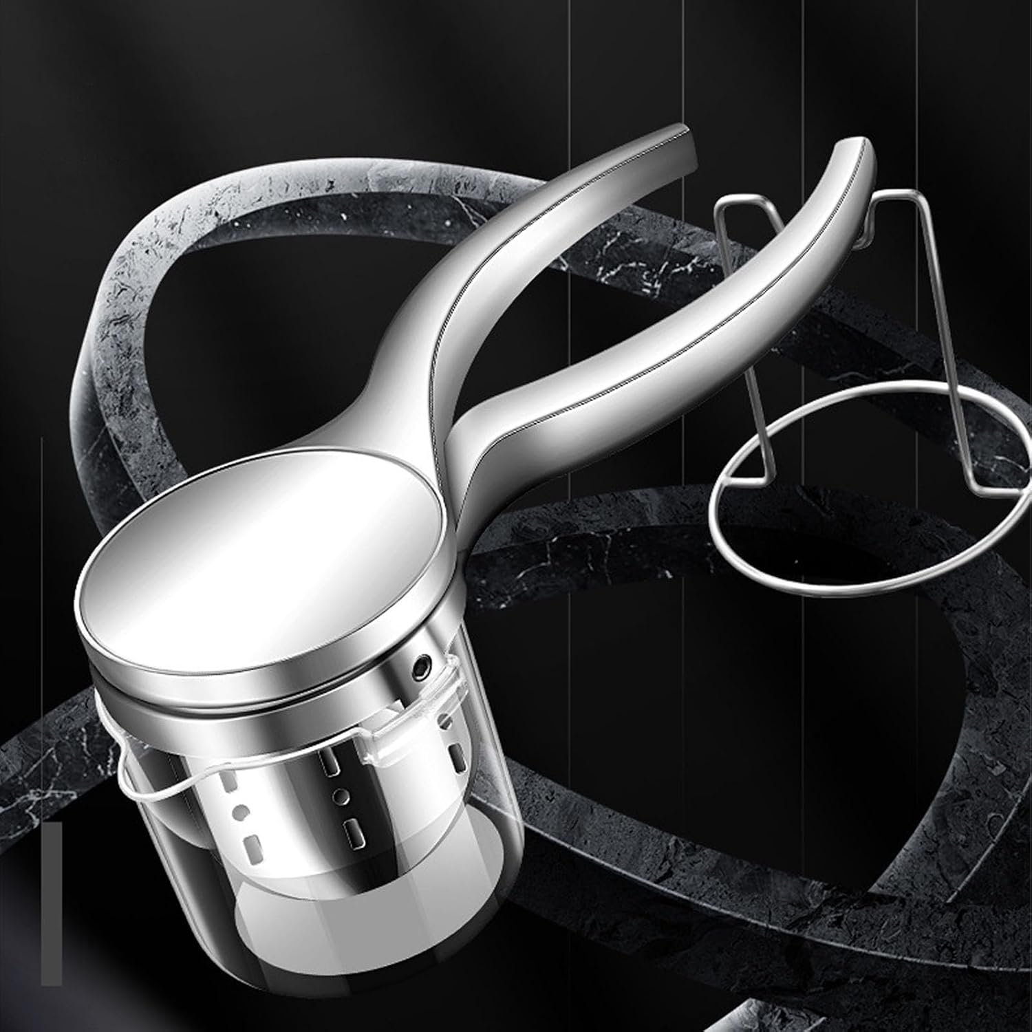 Manual Press Juicer Squeezer, Stainless Steel Handheld Fruit Juicer with Citrus Juicer, for Kitchen, Food