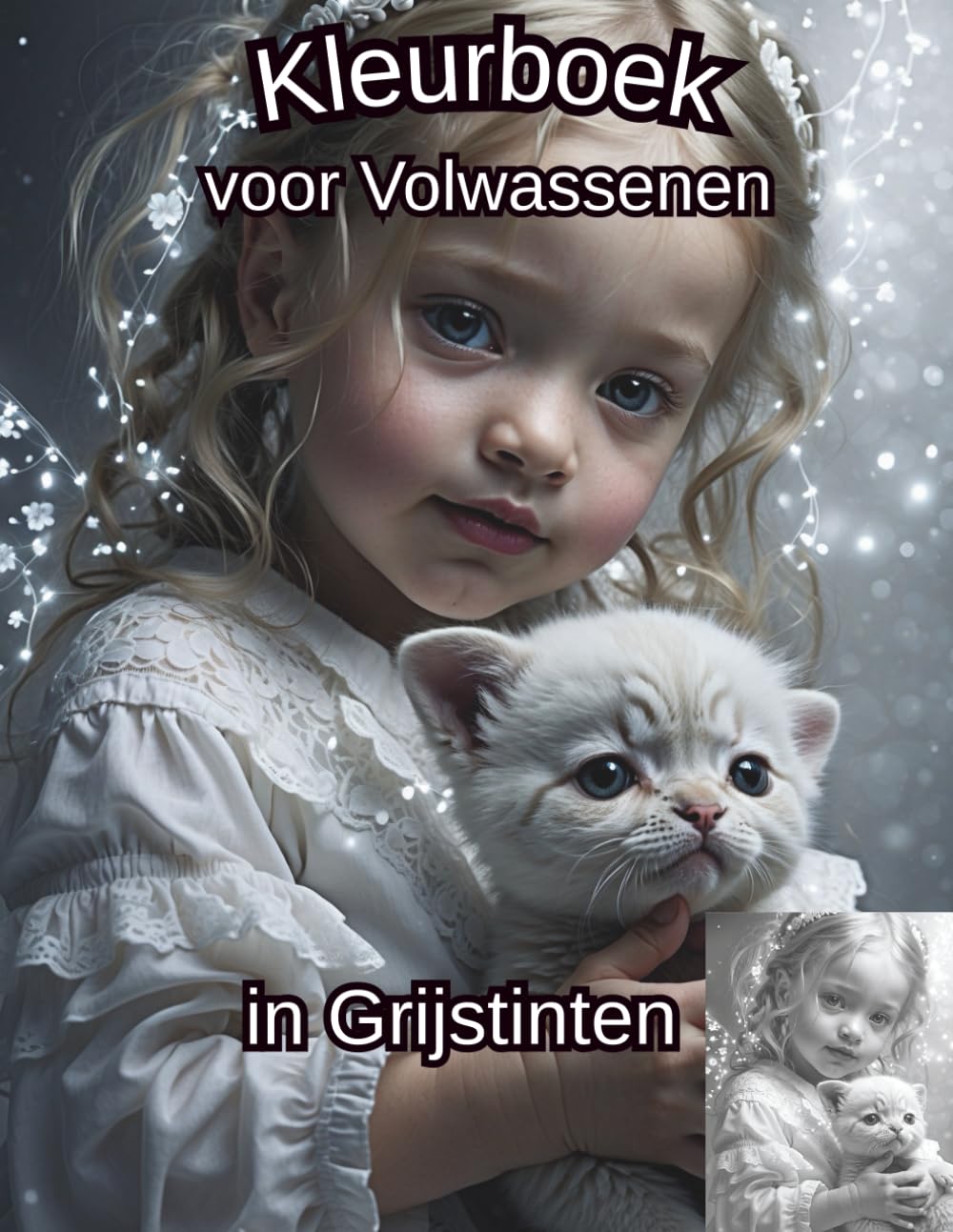 Kleurboek voor Volwassenen in Grijstinten: Zachte portretten om te ontspannen en creativiteit te stimuleren