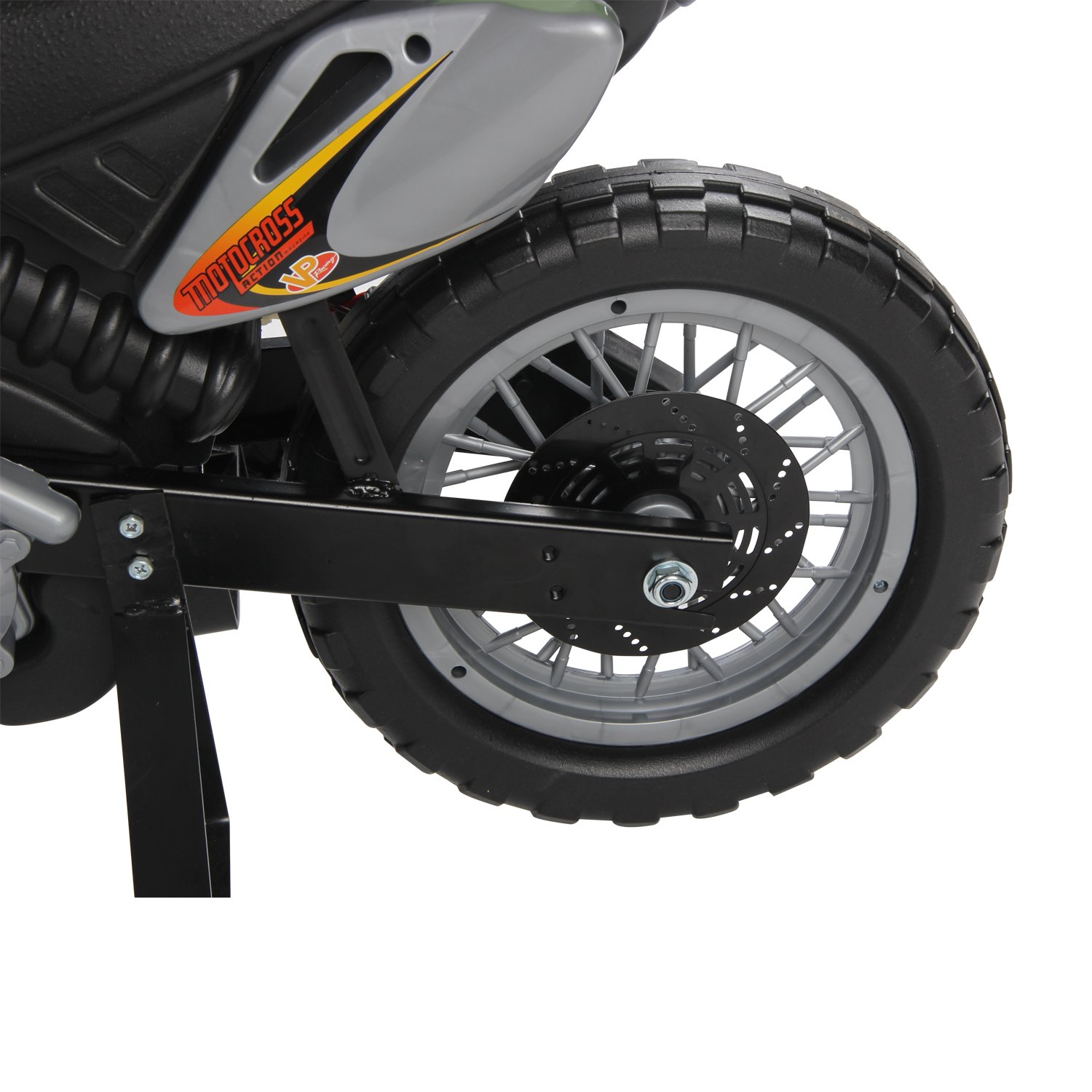 HOMCOM Moto Cross Électrique Enfant 6V 102x58x66 cm Rouge Noir