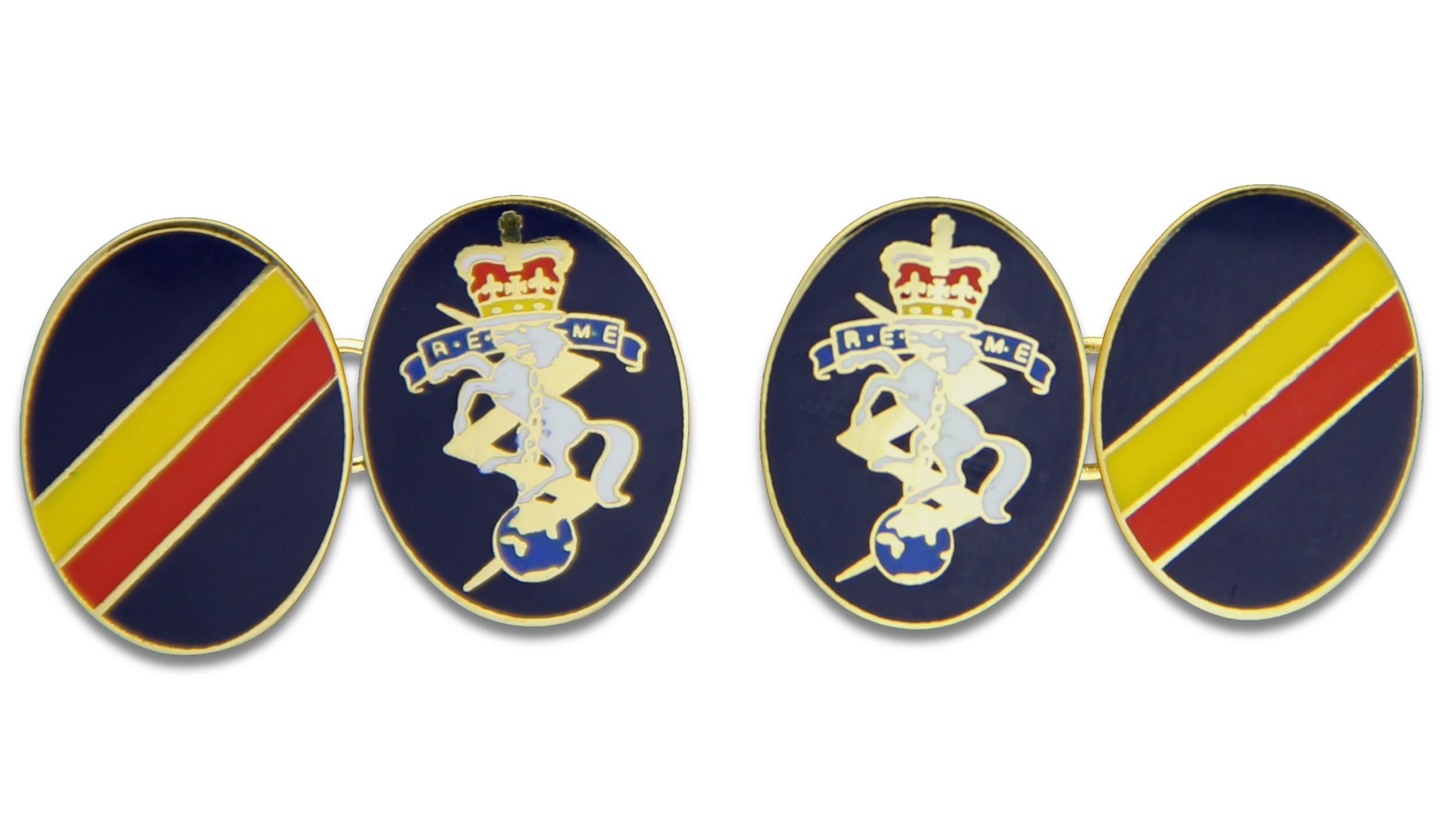 REME Gilt Enamel Regimental Cufflinks