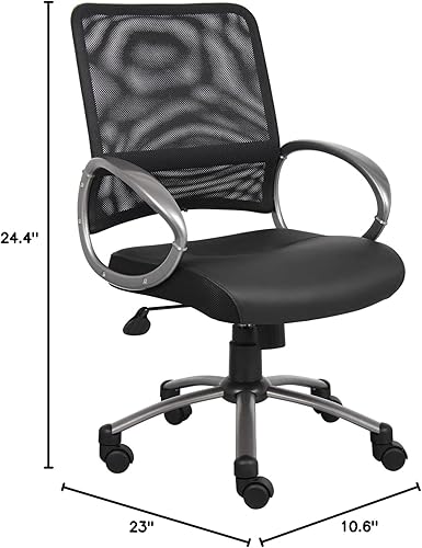 Miniatura 2 de Lorell Silla de trabajo con respaldo medio, color negro