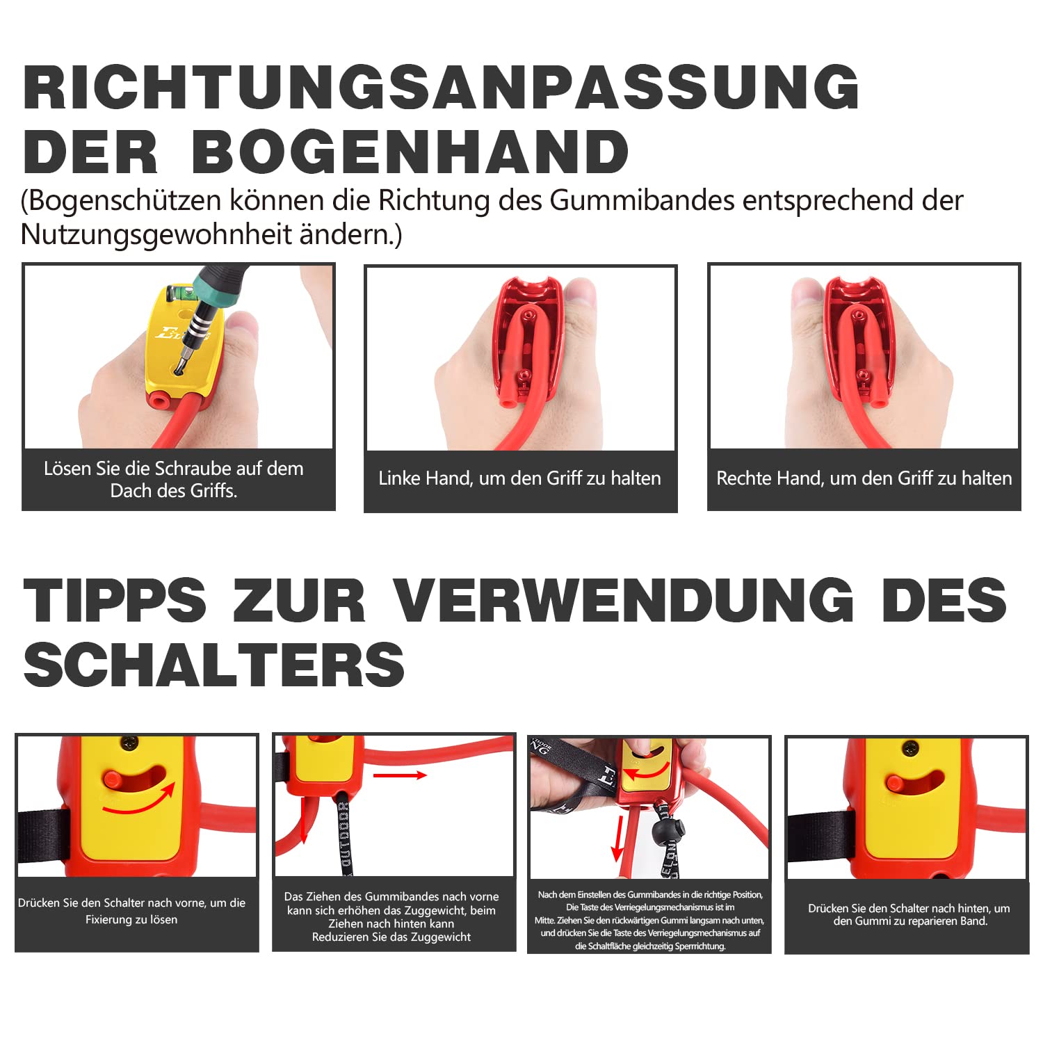 Elong Bogenschießen Bogentrainer Draw Trainingshilfe Gerät Stärke Stretch Band Exerciser Für Recurvebogen Compoundschießen Kinder Erwachsene Anfänger Experten