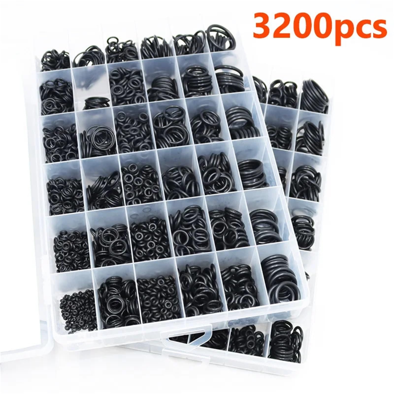 Guarnizione Coppa Olio 3200 O-ring CS1.0-3.1mm Rondella di tenuta NBR Guarnizioni O-ring Resistenti all'olio e alle alte temperature(1280pcs)
