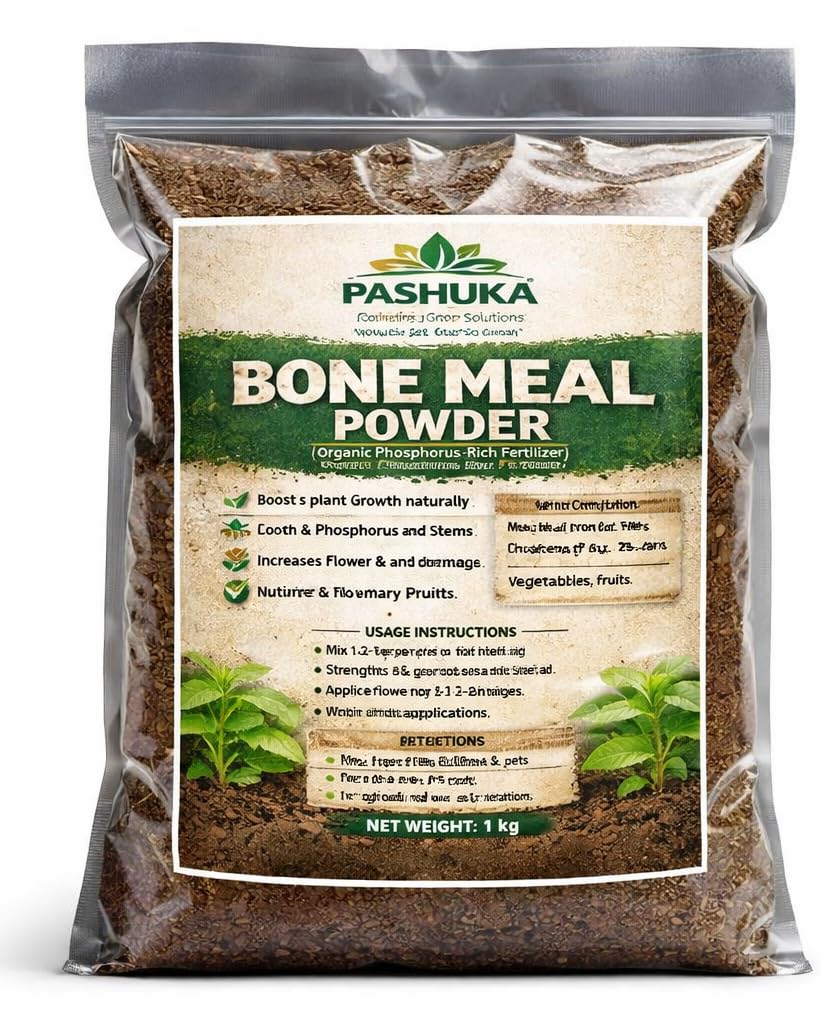 Bone Meal Powder, Organic Phosphorus-Rich Fertilizer, 1 kg, for Flowers, Vegetables, Fruits & Trees-image-43