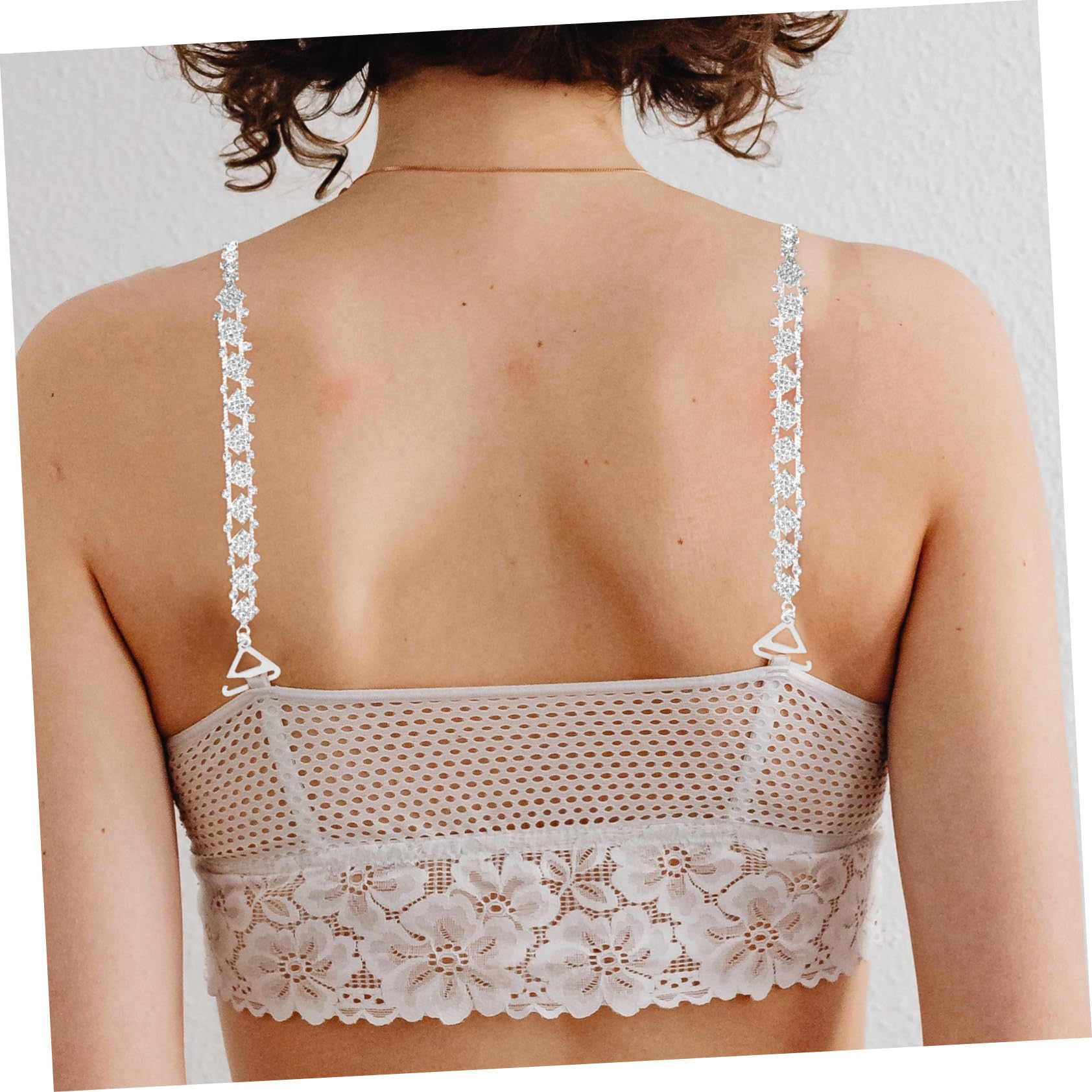 BESPORTBLE Correas Del Sujetador Cabestro Invisible Cinturón De Diez Diabazas Para Boda Blusas Sin Tirantes Para Mujer Correas De Sujetador Accesorios Acrílico Plata