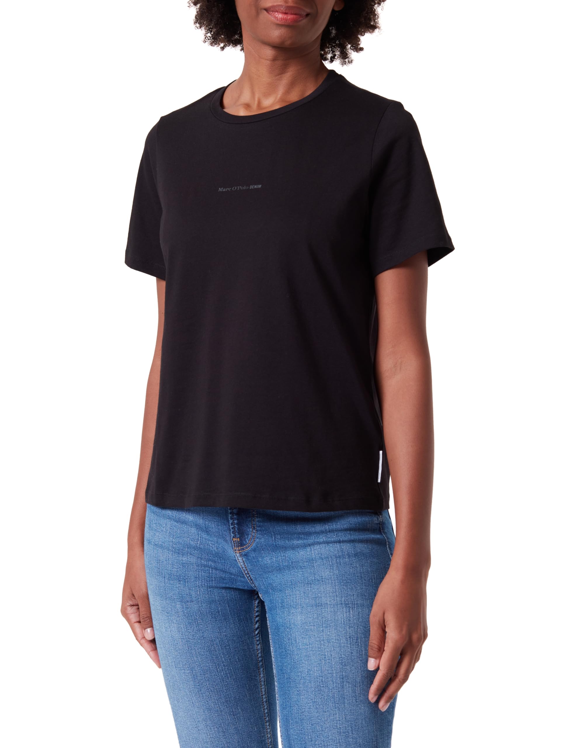 Marc OߴPolo Denim Women's Regular Fit Organic Cotton T-shirt, Black (Black), XXL