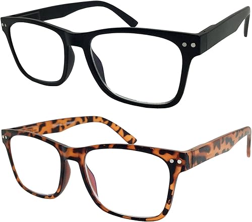 Miniatura 1 de Paquete de 2 gafas de lectura progresivas con enfoque múltiple de 3 potencias, sin línea