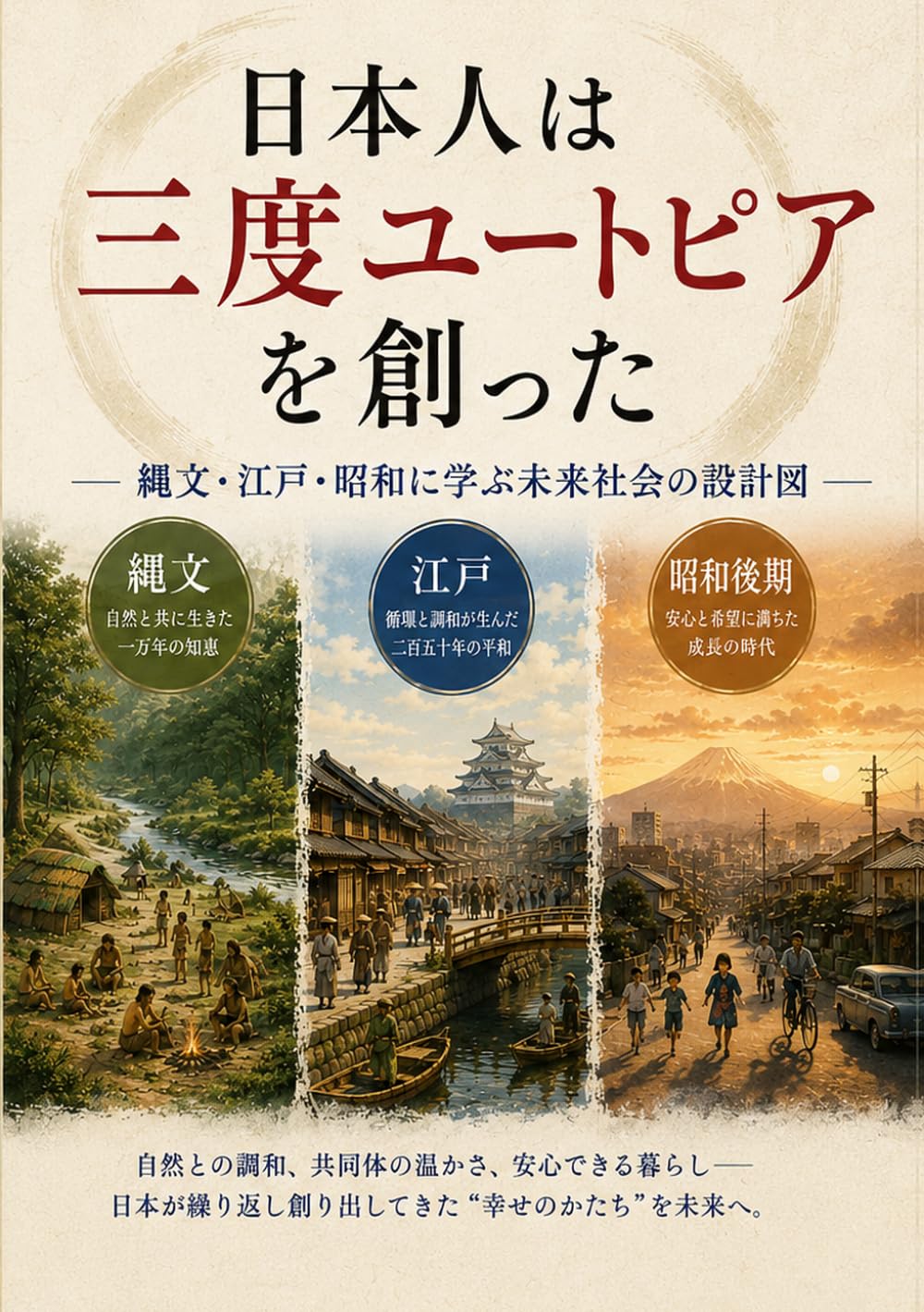 日本人は三度ユートピアを創った: 縄文・江戸・昭和に学ぶ未来社会の設計図
