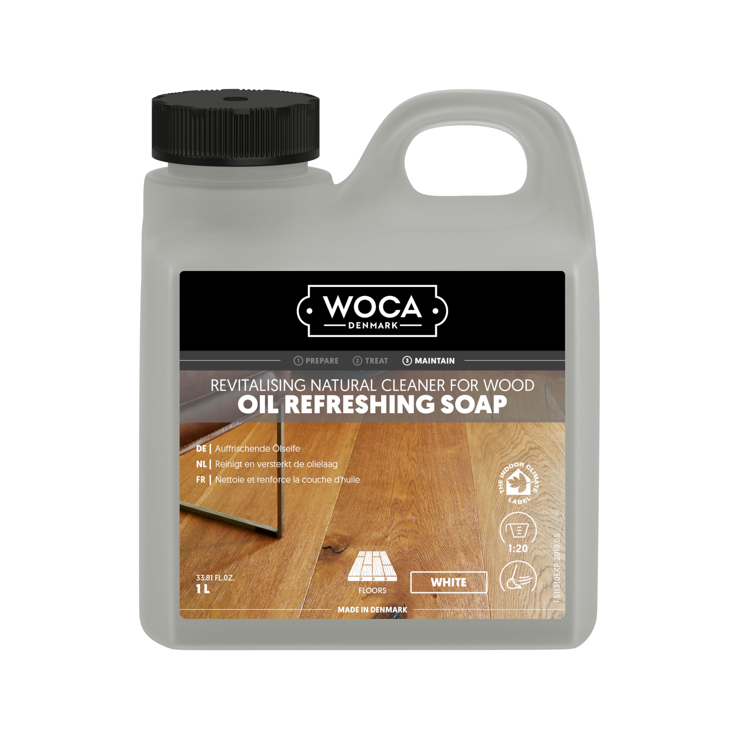 Woca - Olio rinfrescante, 1 litro, colore: Bianco