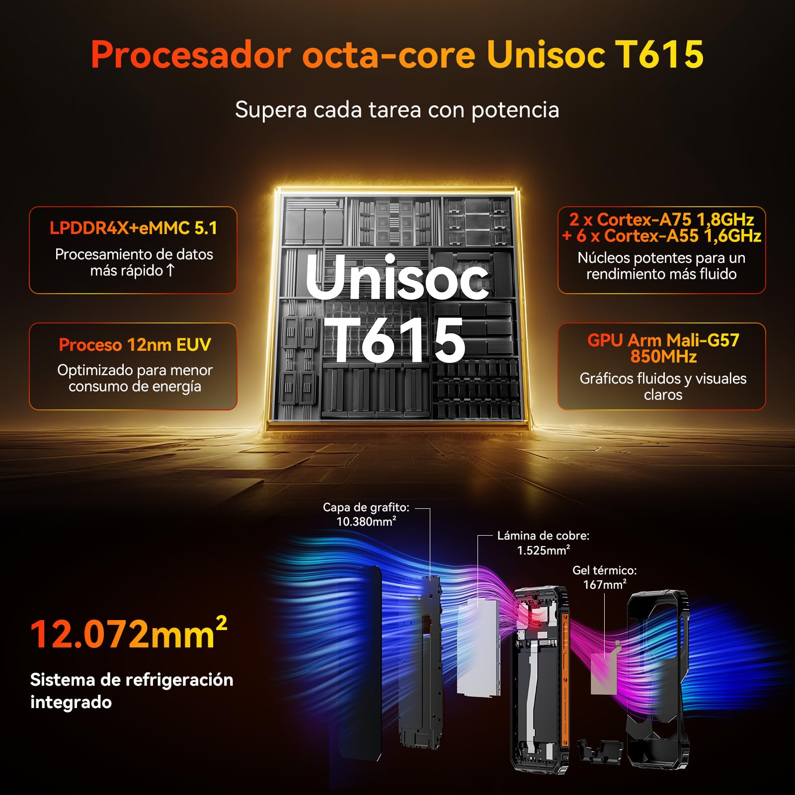 Blackview Android 16 Movil irrompible - Batería 10000mAh, 12GB RAM+128GB ROM/TF 2TB Mobile Rugged, 6.56" HD+ 90Hz Teléfono Movil, Gemini AI/NFC/OTG/GPS/3 Ranuras/IP68&IP69K/390g