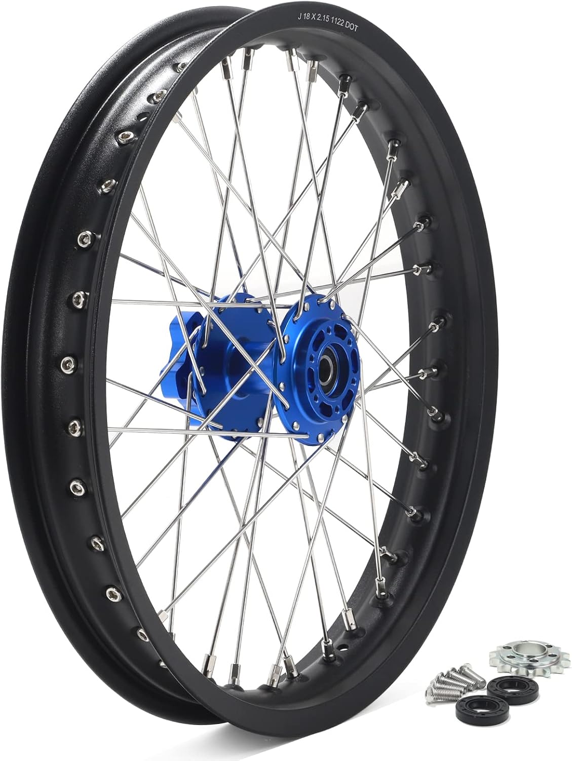 TOFR 18"x2.15" Rear Wheel Rim Hub Sprocket for Sur-Ron Light Bee for Segway X160 X260