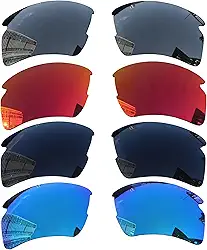 4 pares de lentes polarizadas de substituição para óculos de sol Oakley Flak 2.0 XL OO9188, à prova de estilhaçamento, antiarranhões, pacote econômico