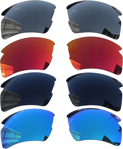 Acefrog 4 Pairs of Polarized Replacement Lenses for Oakley Flak 2.0 XL OO9188 Sunglasses, Perfect Fit, Shatterproof, Scrat...