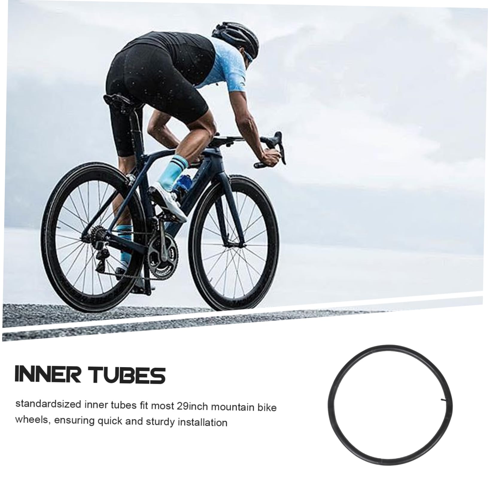 TOYANDONA 2 Pcs Cámaras de Neumático para Bicicleta de Montaña de 29 Pulgadas, Diseño a Prueba de Fugas, para Carretera y Senderos, Accesorios de Ciclismo