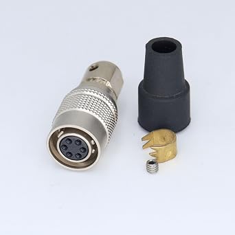 HR10A-7P 6 Pin Electrical LED Camera Connectors, Solar Female Plug Aviation Connector