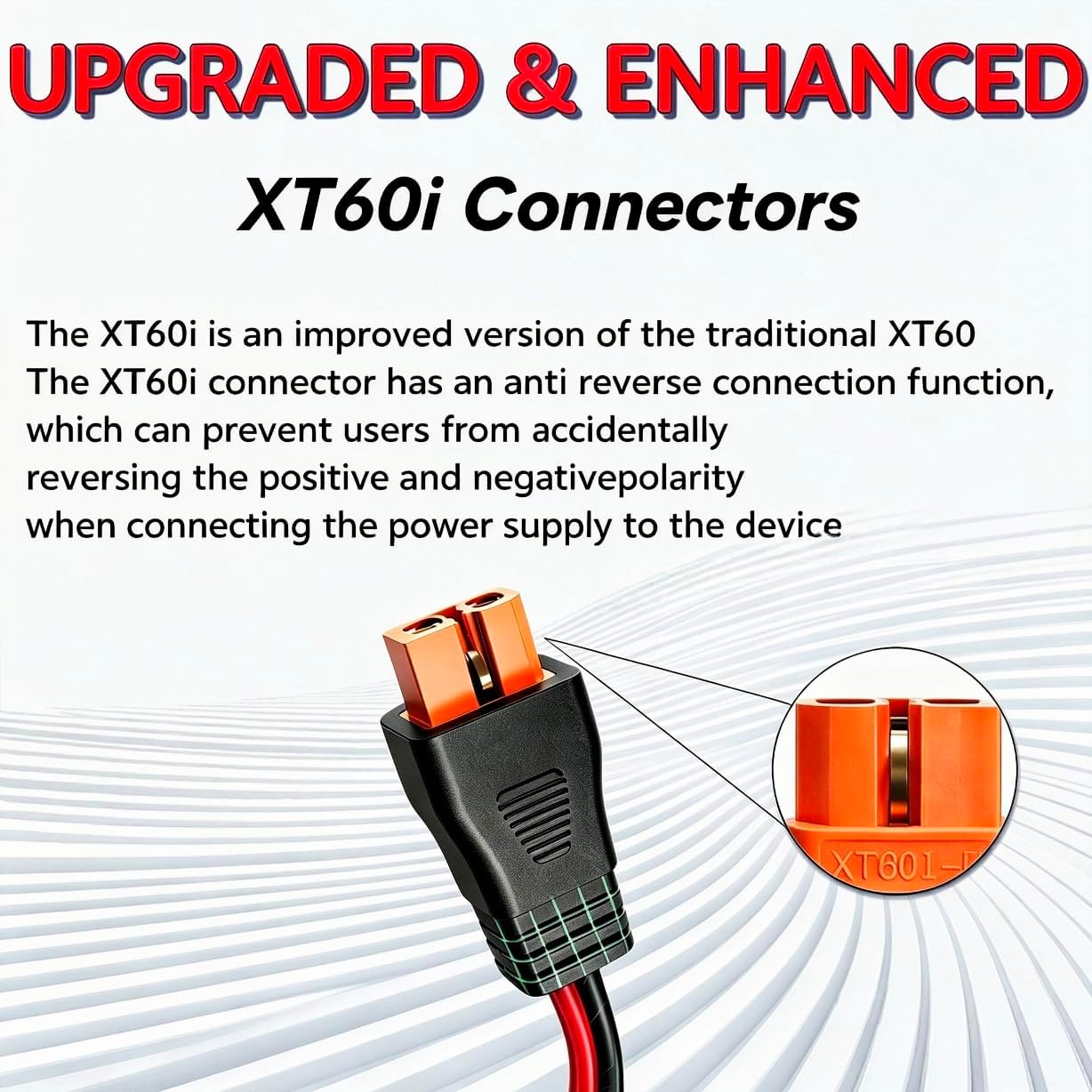 10AWG XT60i Solar Charging Cable 15FT, Heavy Duty Tinned Copper Solar Panel Extension Cord, Portable Power Station, RV, Solar Generator, Off-Grid thumbnail