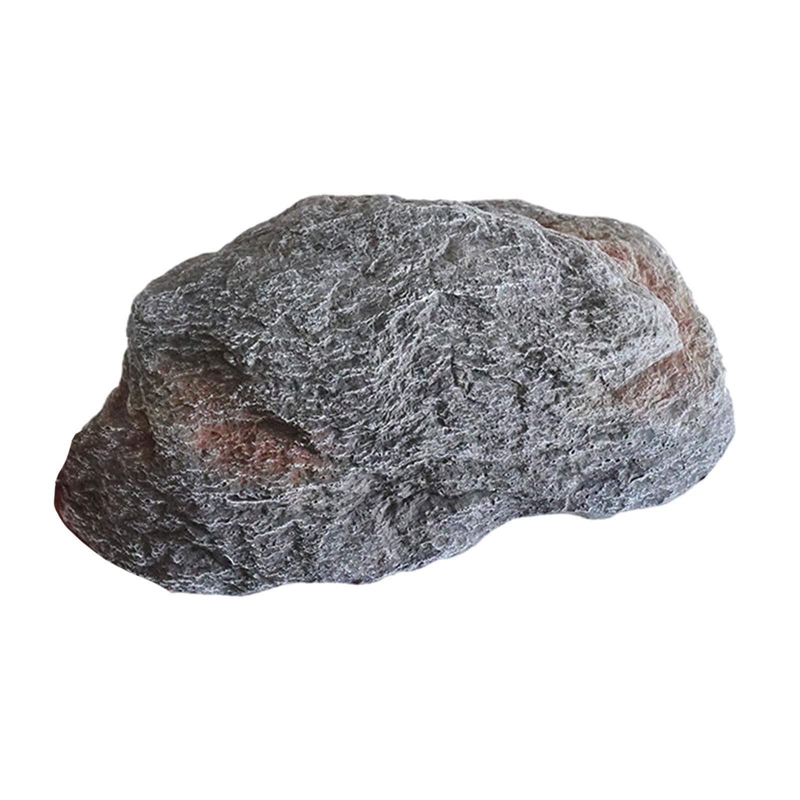 F Fityle Roccia Artificiale in Schiuma realistica, Robusta, Versatile, Copertura per Pompa, Decorazione paesaggistica, Texture Naturale per Prato, Patio, 35x21x15cm