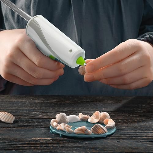 Miniatura 9 de Kit de pistola de pegamento caliente de 20 W con 30 barras de pegamento, calentamiento rápido para manualidades de bricolaje, reparaciones en el