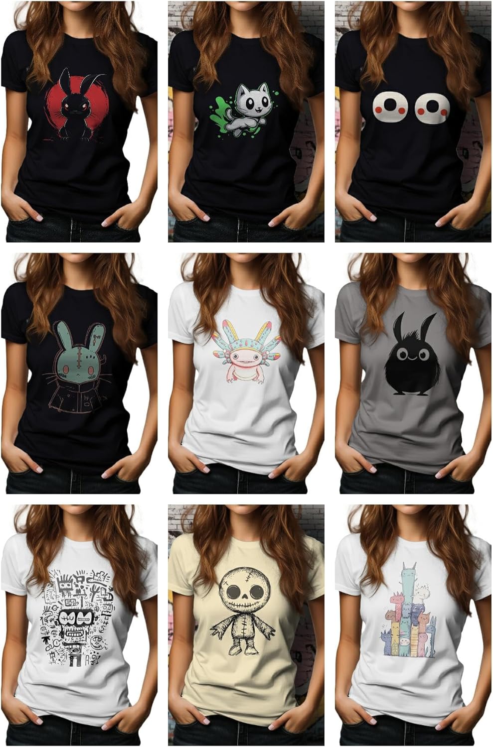 T Shirts for Women Crew Neck Comfy Cotton Short Sleeve Shirts Casual Fashion Cute Graphic Tee Shirt Summer Tops - Image 5